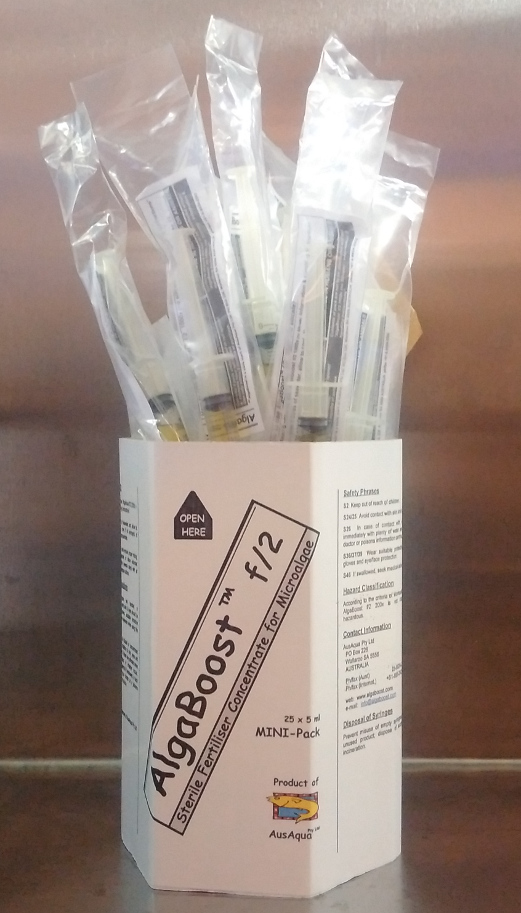 25 x 5ml Syringes f/2 (f2) + Si  200x (Gamma Irradiated)